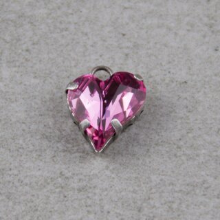 Ketten Fassung fr 13x12 mm Heart Swarovski Stein