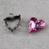 necklace setting for 13x12 mm Heart Swarovski Crystals