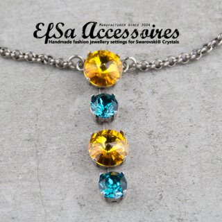 Ketten Fassung fr 8 mm und 12 mm Chatons, Rivoli Swarovski Steine