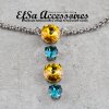 necklace setting for 8 and 12 mm Chatons, Rivoli Swarovski Crystals