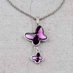 necklace setting for 8 mm Butterfly Swarovski Crystals