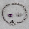 Armband Fassung für 18 mm Butterfly Schmetterling Swarovski Stein