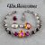 Bracelet setting for 8 mm Chatons Swarovski Crystals and 4470, 12 mm