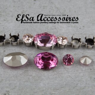 Armband Fassung fr 8 mm Chatons Swarovski Stein und 4120, 18*13 mm