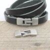 5 Hook Closure for flat braided leather