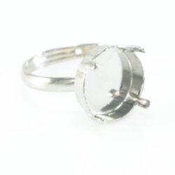 Ring Setting with 16 mm Loop for 12 mm Rivoli Swarovski...