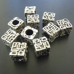 10 Dice, Cube Beads