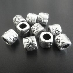 10 Flower Beads