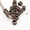 10 Antique Copper Flower Beads