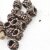 10 Antique Copper Flower Beads