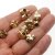 10 bee Beads, Gold