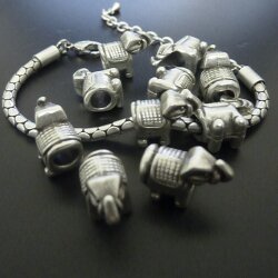 10 Elephant Beads