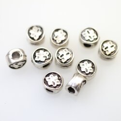 10 metal Beads