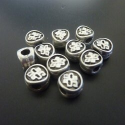 10 metal Beads