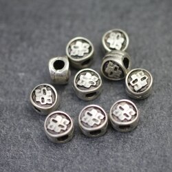 10 metal Beads