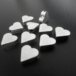 10 Heart Beads