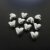 10 Heart Beads, antique silver