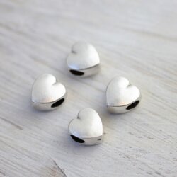 10 Heart Beads