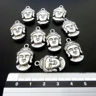 10 Buddha Kopf Anhnger