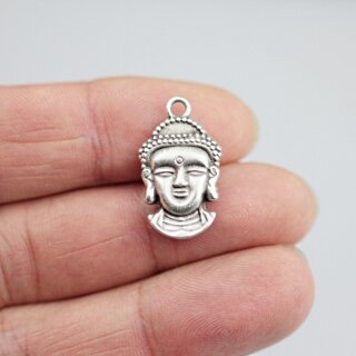 10 Buddha Kopf Anhänger