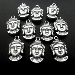 10 Buddha Kopf Anhnger