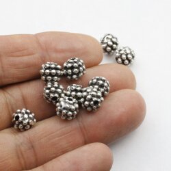 10 Metall Perlen