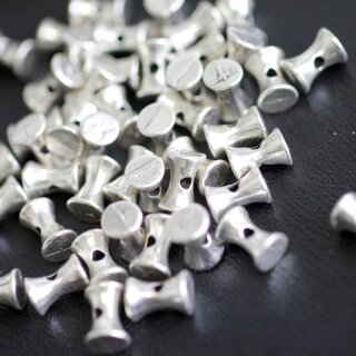 50 silver bead spacer