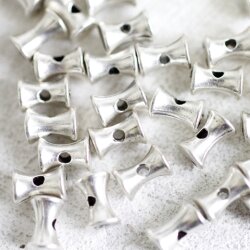 50 silver bead spacer