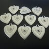 10 Heart Pendants