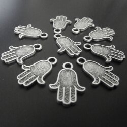 20 Hand of Fatima Pendants 13x20 mm