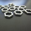 10 Hexagon Pendants