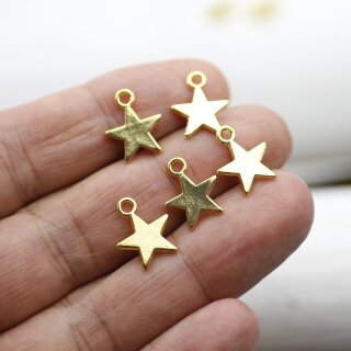 20 Sterne Anhnger, Gold