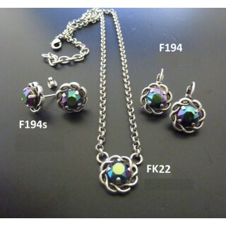Ketten Fassung fr 8 mm Chatons, Rivoli Swarovski Stein