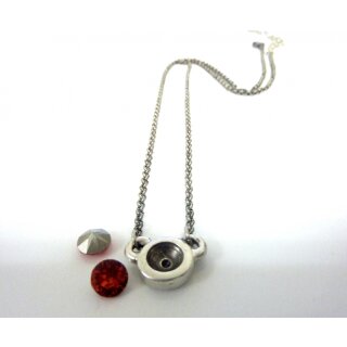 Ketten Fassung fr 6 mm Chatons Swarovski Stein