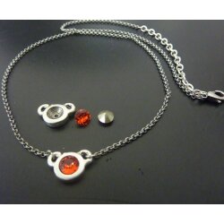 necklace setting for 6 mm Chatons Swarovski Crystals