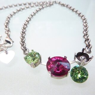necklace setting for 8 mm Chatons Swarovski Crystals and...