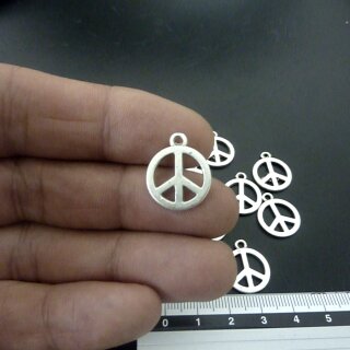 10 Peace Anhnger Charms