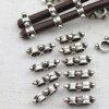 10 double Sliderbeads 17x8 mm ø je 5 mm