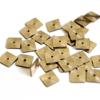 50 Stk. Messing Plttchen 8x8 mm