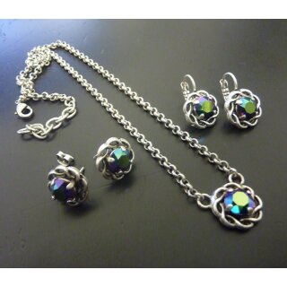 Anhnger Fassung fr 8 mm Chatons Swarovski Stein