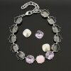 Bracelet setting for 10 mm Cushion Square Swarovski Crystals