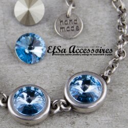 Bracelet setting for 12 mm Rivoli Swarovski Crystals