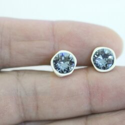 Stud Earring setting for 8 mm Chatons Swarovski Crystals