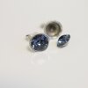 Stud Earring setting for 8 mm Chatons Swarovski Crystals