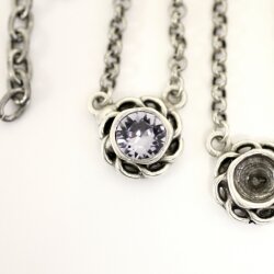 necklace setting for 8 mm Chatons Swarovski Crystals