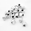 20 irregular silver beads, spacer beads