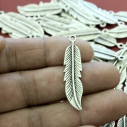 10 Feather Pendants