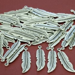 10 Feather Pendants