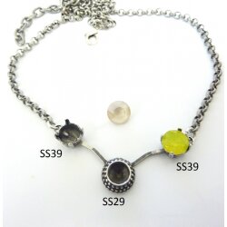 Ketten Fassung für 4, 6 und 8 mm Chatons Swarovski...