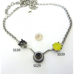 necklace setting for 4, 6 and 8 mm Chatonsi Swarovski...